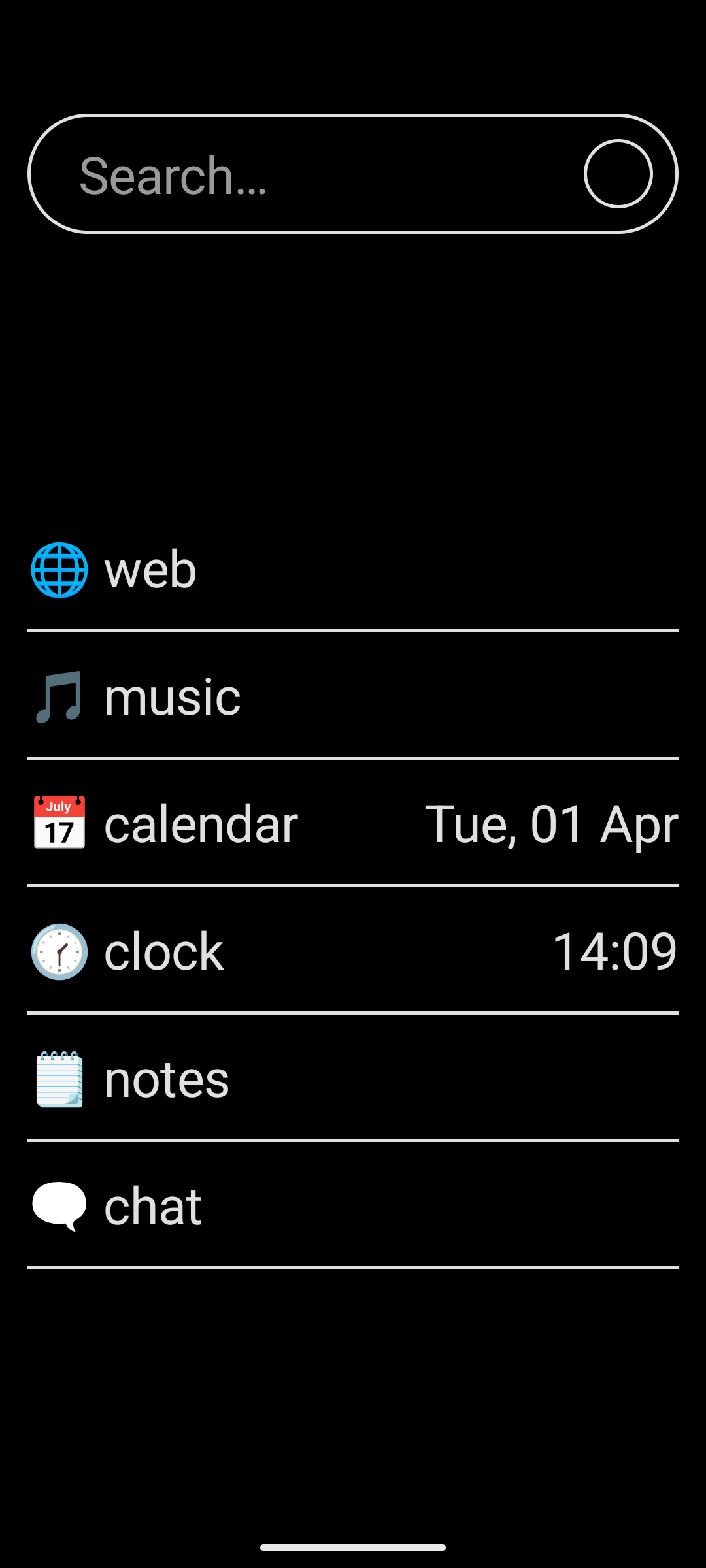 image of the settings screen of CoreLauncher